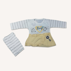 Full-Yellow Sleeve Baby Outfit